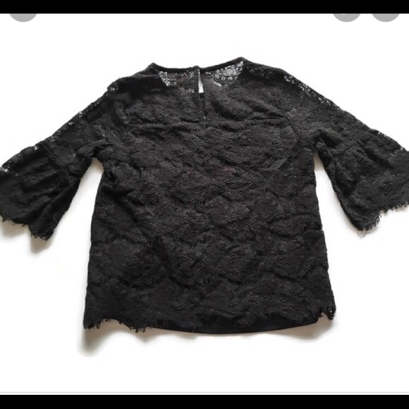 NWT lace black blouse - Picture 2 of 7
